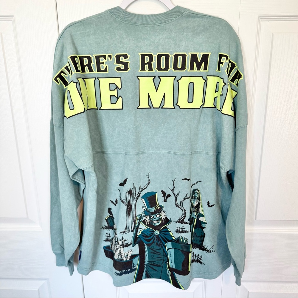 NWOT Disney Parks The Haunted Mansion Glow in the dark Spirit Jersey - ADULT MED